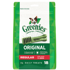 Greenies Treat Pack Regular-Dogs 11 to 22kg - 510g 510g