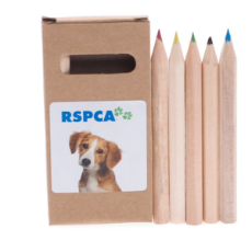 RSPCA Pencil Pack Assorted Colours x 6