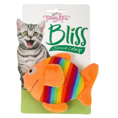 Bliss Cat Toy Large Fish Coloured 14cm
