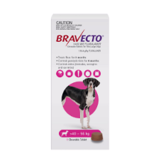 Bravecto Chew For Dogs Purple 40kg - 56kg Single