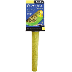 Pumice Bird Perch Yellow 16cm