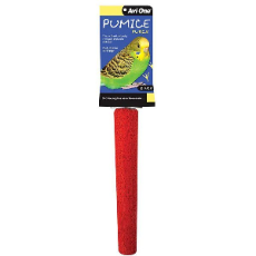 Pumice Bird Perch Red 21cm