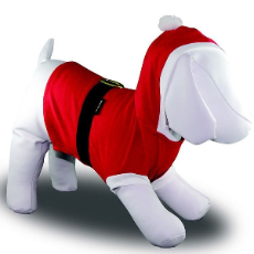 Dog Tee Shirt Santa