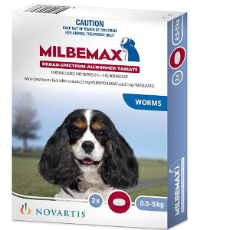 Milbemax, Dogs & Puppies 0.5 - 5 kg