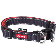 Active Dog Adjustable Collar Slate And Orange
