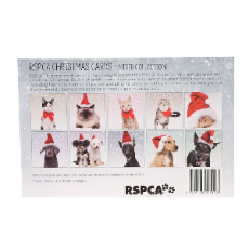 RSPCA Christmas Cards 2018 Mixed Collection 10 Cards And Envelopes