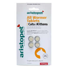 Allwormer Tablets For Cats & Kittens 4 Tablets