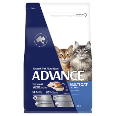 Advance Cat Food Adult Multi Chicken & Salmon Flavour