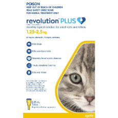 Revolution Plus For Small Cats & Kittens 1.25 - 2.5kg 3 Pack