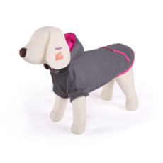 Dog Active Hoodie Grey/Pink