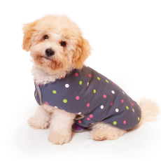 Dog Coat Sprinkles Reversible Snuggle Purple/Grey