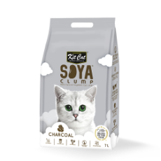 Kit Cat Soya Clump Litter Charcoal 7 Litre