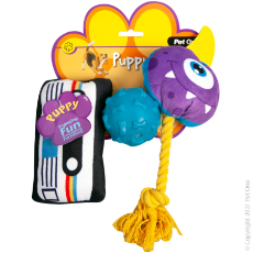 Pet One Doy Toy Puppy Fun Pack Assorted 3 Psc Set