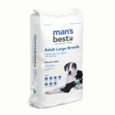 Dog Food Mans' Best Adult Large Breed Lamb & Chicken 12Kg