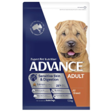 Advance Dog Skin & Digestion All Breed Salmon withRice 13kg 13kg