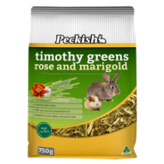 Peckish Timothy Greens Rose & Marigold 750g