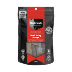 Black Hawk Dog Treats Beef Straps 100g