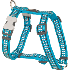 Red Dingo Reflect Harness Turquoise