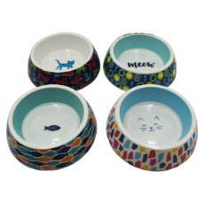 Simply Cat Melamine Bowl Assorted Designs 14cm