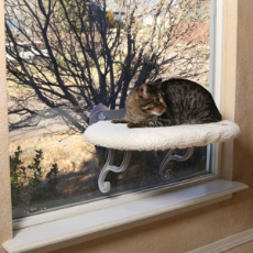 Kitty Sill Window Mounted Cat Bed 60cm x 35cm