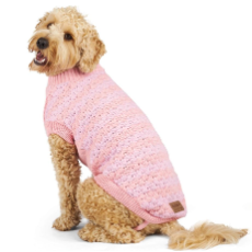 Cable Knit Jumper Pink Posy