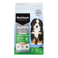 Black Hawk Puppy Lrg Breed Chicken & Rice