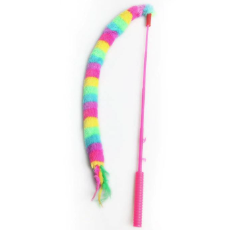 Cat Wand Toy w/Tail & Bell 40cm