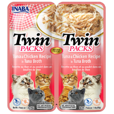 Inaba Cat Twin Pack Chicken in Tuna Broth 80g