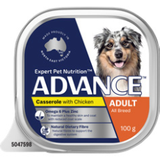 Advance Single Serve Wet Dog Adult Chicken Casserole 100g