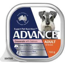 Advance Single Serve Wet Dog Adult Salmon Casserole 100g