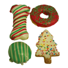 Christmas Doggy Cookie Mix 4pk (Assorted Sizes)