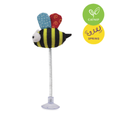 Bouncy Bee with Catnip & Spring Suction