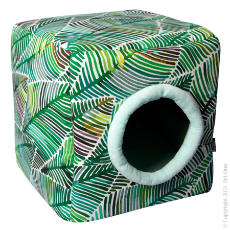 Pet One Cat Cube Botanicals Tropical Fern 35x35x35cm
