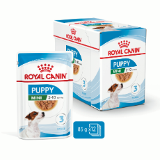 Box of Royal Canin Mini Puppy Wet Food