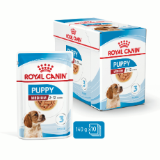 Box of Royal Canin Medium Puppy Wet Food