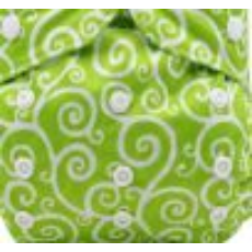 A Better Choice Resuable Washable Peed Pads Medium Green Swirls