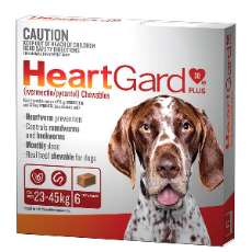 Heartgard Plus Chewables, Dogs 23 - 45 kg