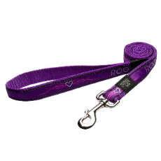 Dog Lead, Fancy Dress Purple Chrome